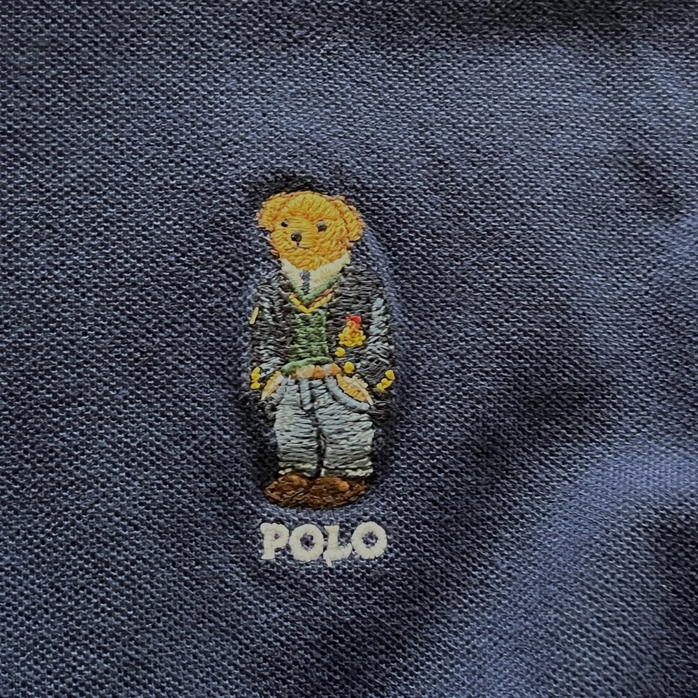 Polo Ralph Lauren Slim Fit Polo Bear Mesh Polo Shirt - Picture 3 of 4